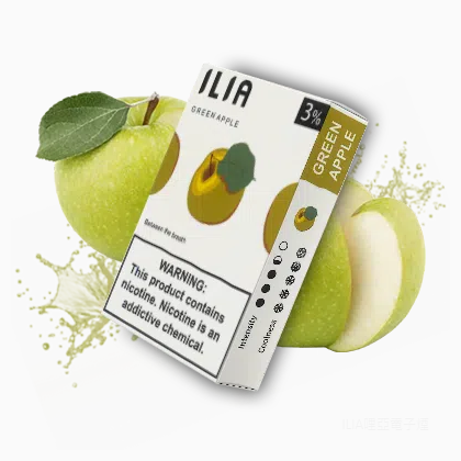 ILIA哩亞電子煙通用一代發光煙彈 3枚入【青蘋果】